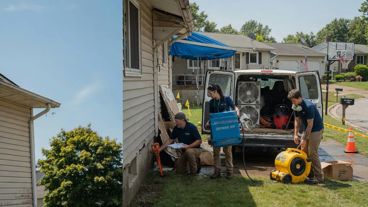 Ceiling Leak Cleanup in Bucyrus, OH near me